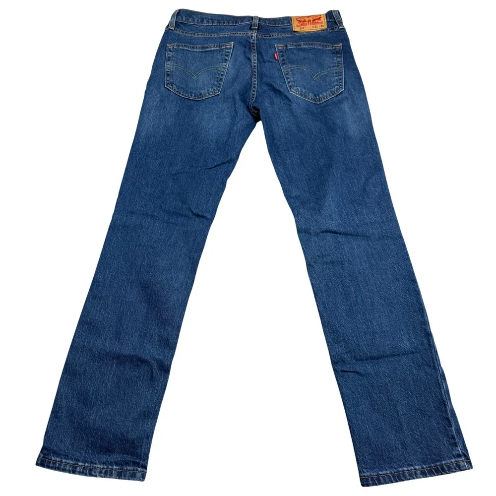 Levis 511 Slim Fit Jeans Mens 32x32 Blue Medium Wash Denim Pants 04511-6000